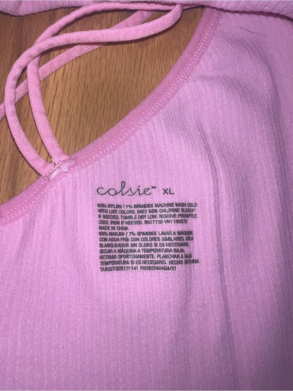 Pink Cropped Tank - Picture 3 of 3